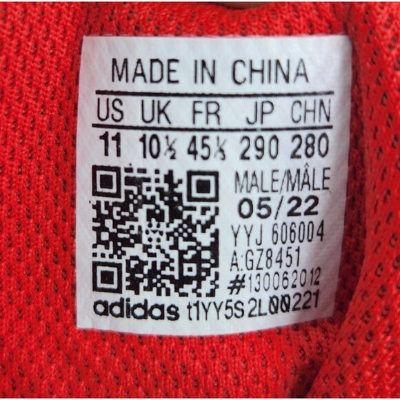 Adidas HVC Havoc Mens Size 11 Gray Red White Wrestling Boxing MMA Shoes GZ8451 - Picture 9 of 9